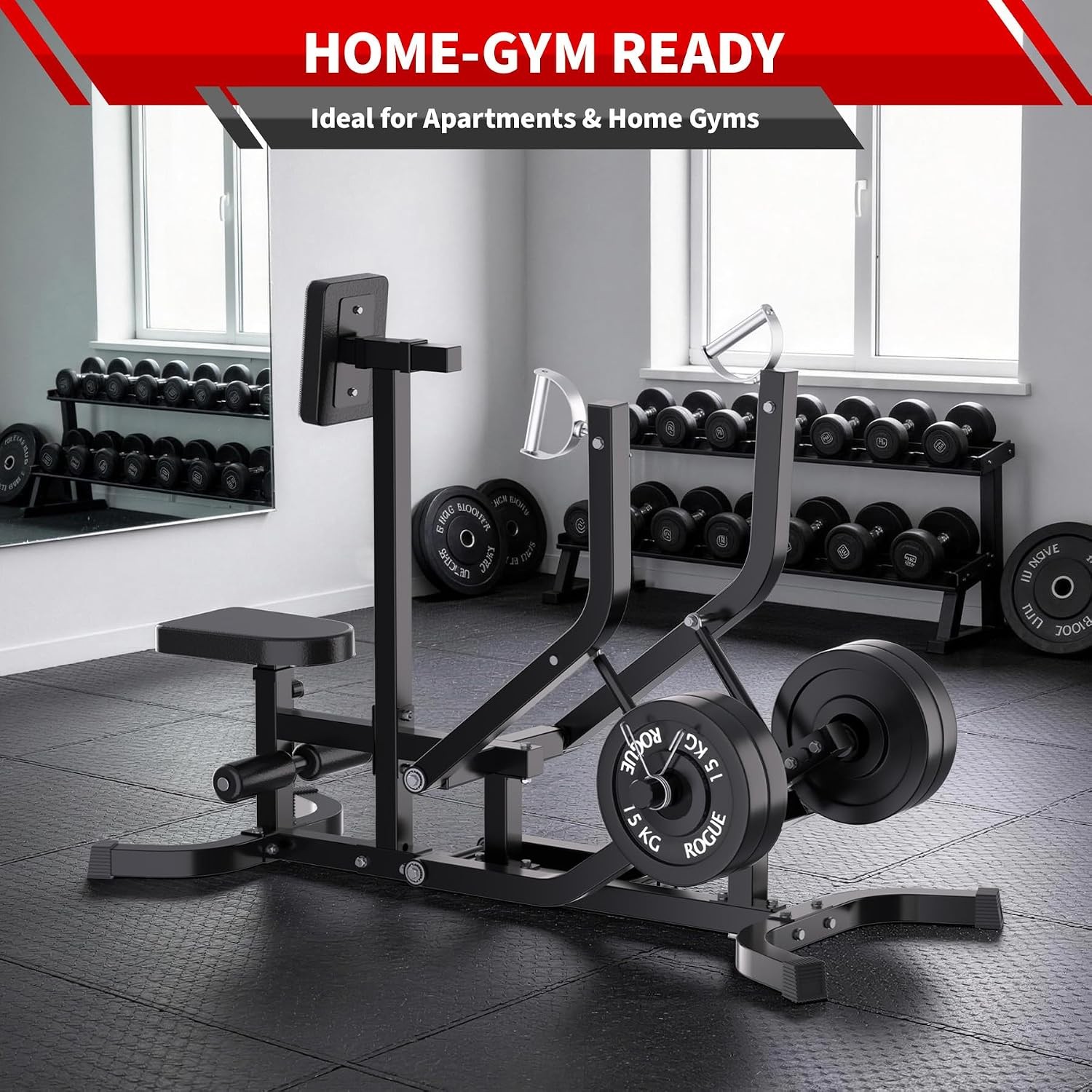 Seated Row Machine Plate Loaded 400LB Independent Arms Back Exercise Machine Gym
