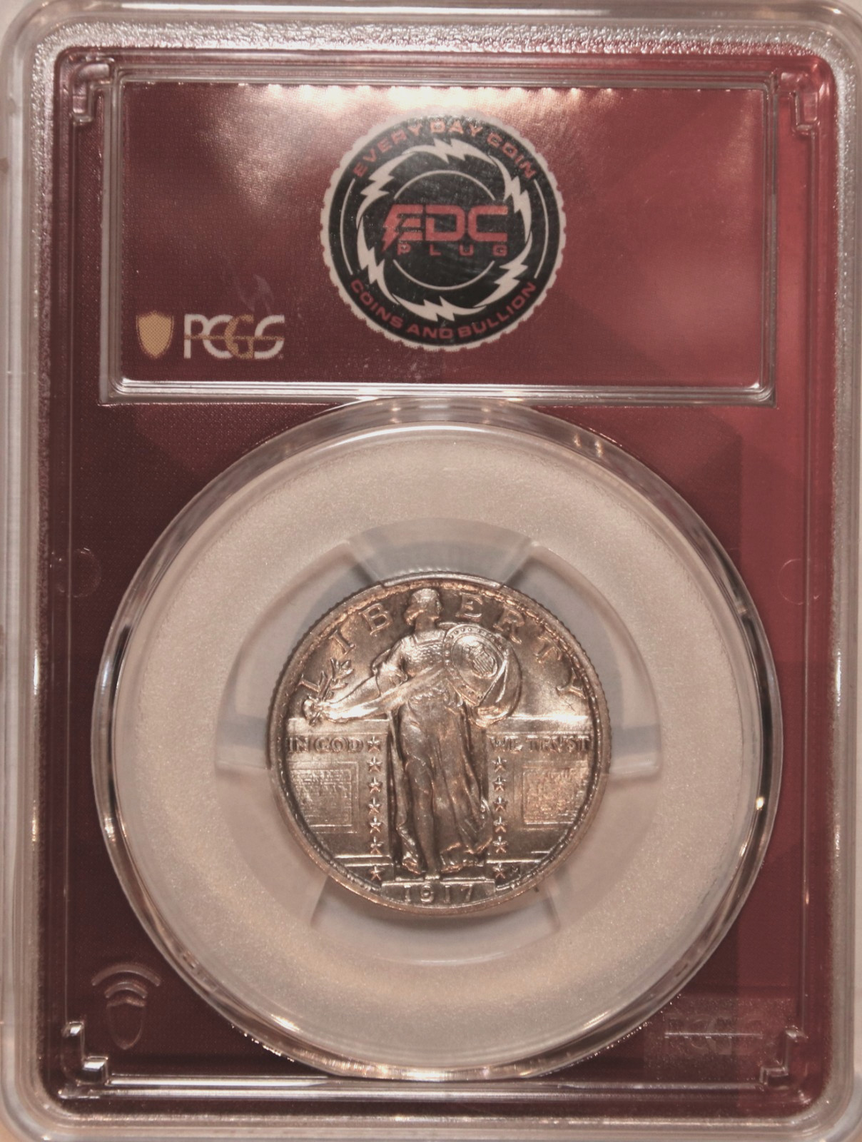 1917 TYPE 2 STANDING LIBERTY QUARTER - PCGS MS64 - #3606E
