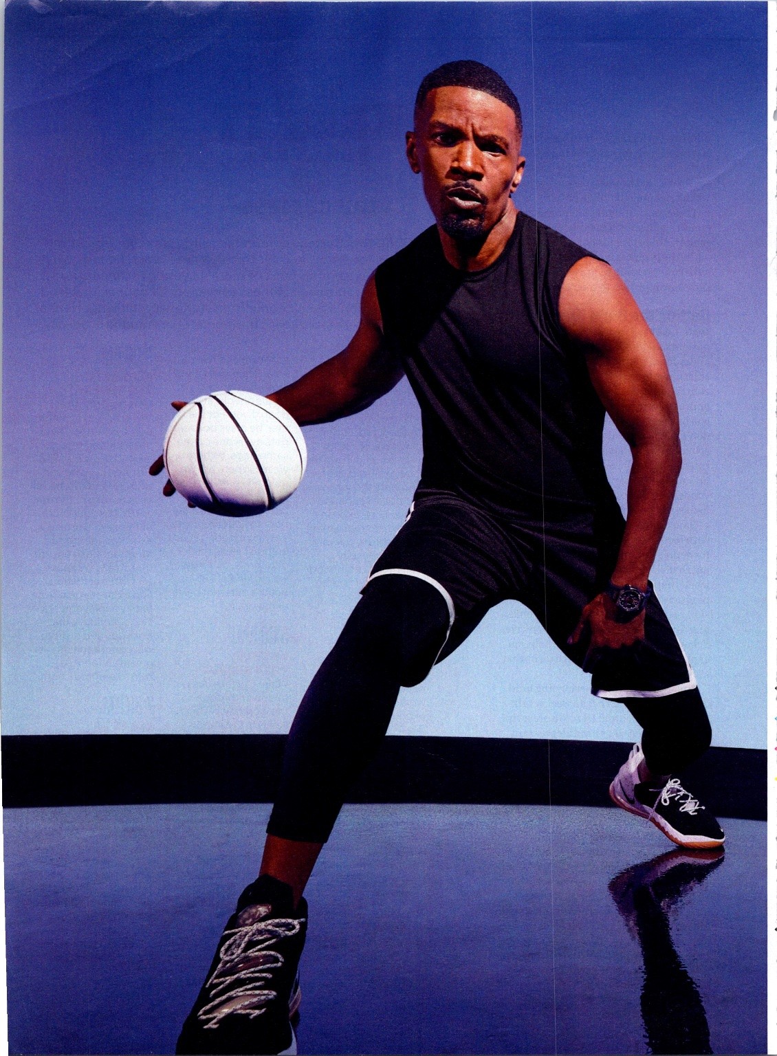 Nike Fashion Print Ad Jamie Foxx Actor Basketball 2021 Athletic Wear