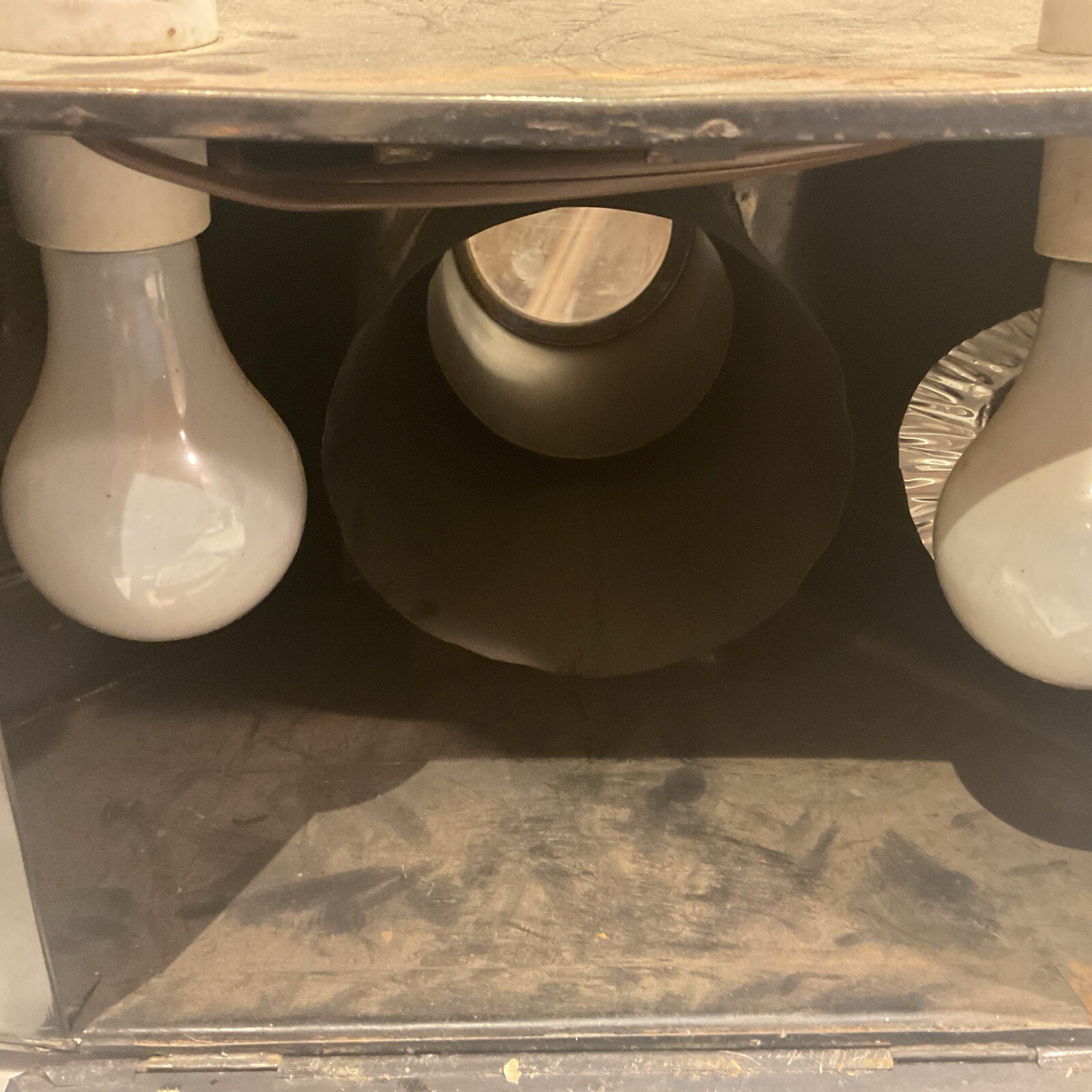 ANTIQUE MAGIC LANTERN MIRROSCOPE