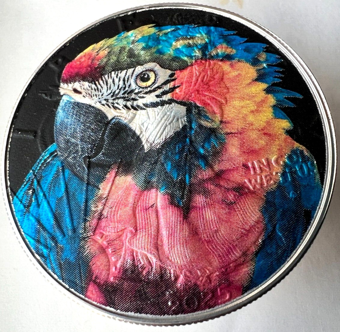 Macaw Parrot - Limited Edition American Silver Eagle 1oz .999 Silver Dollar Coin