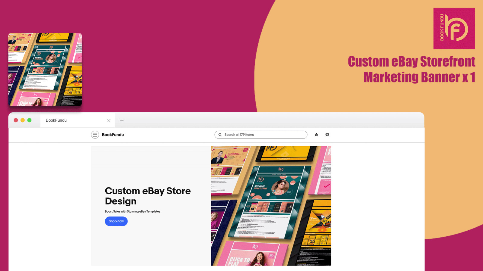 Custom eBay Store Design & Listing Template for Electronics & Tech Accessories