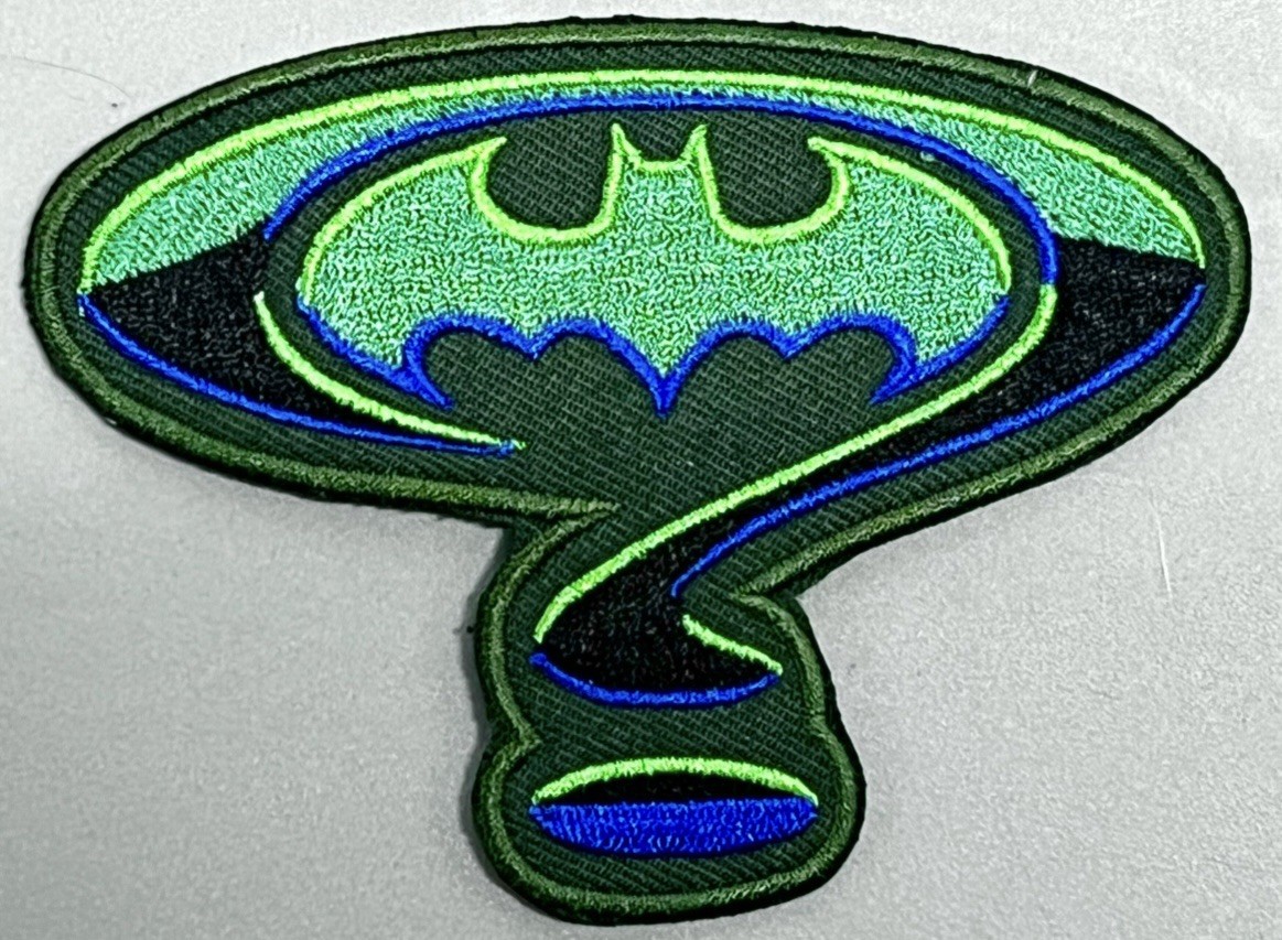BATMAN FOREVER embroidered emblem Logo patch iron sew title shield Badge RIDDLER