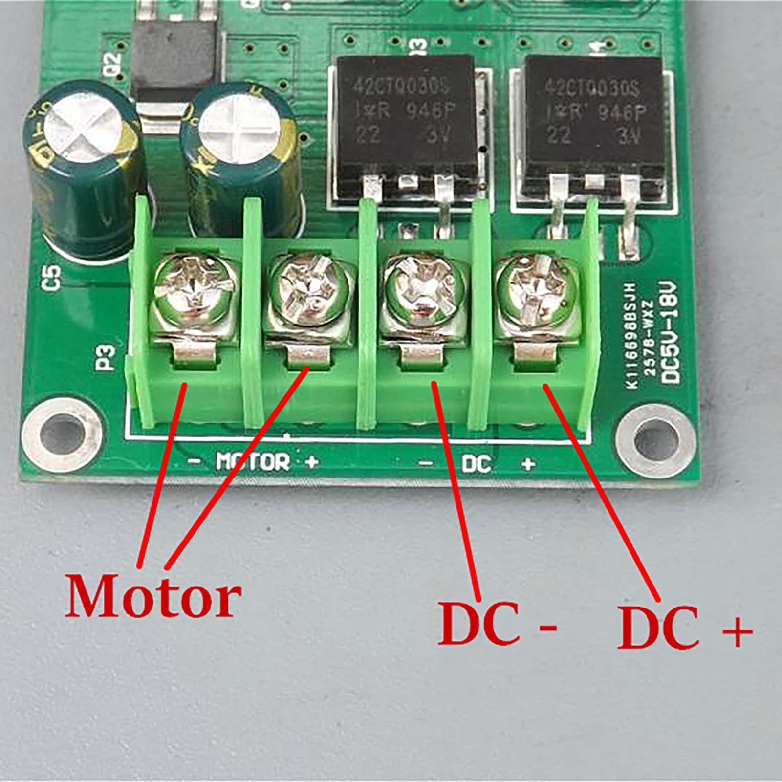 DC 5-18V 12A PWM Motor Speed Controller Board Module Adjustment Potentiometer E