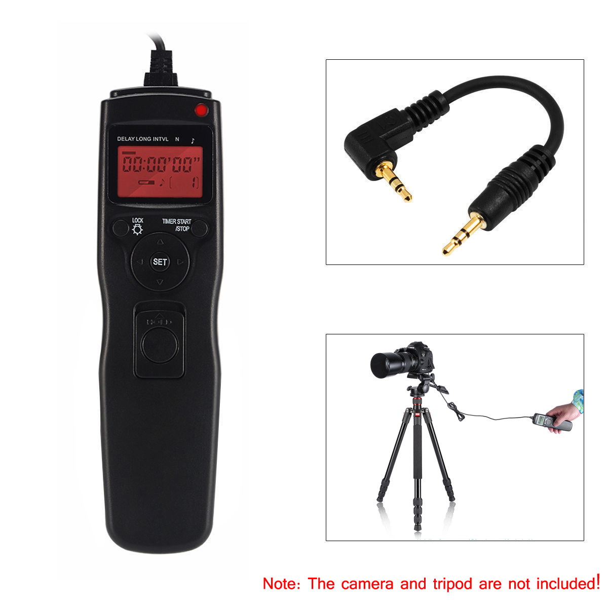 Timer Remote Control for Canon EOS 1200D 60Da 70D 60D 700D 600D 100D T6i T6s T5