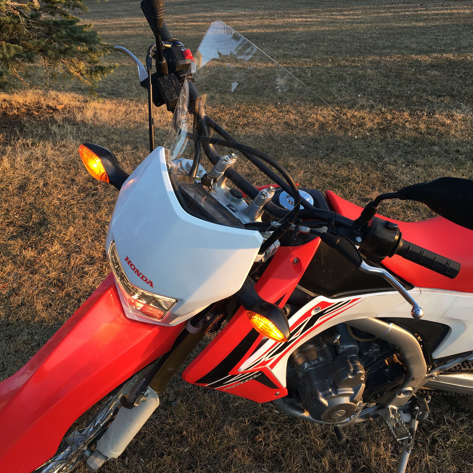 Honda CRF250L & CRF300L Windshield / Windscreen, Easy Installation, NO DRILLING