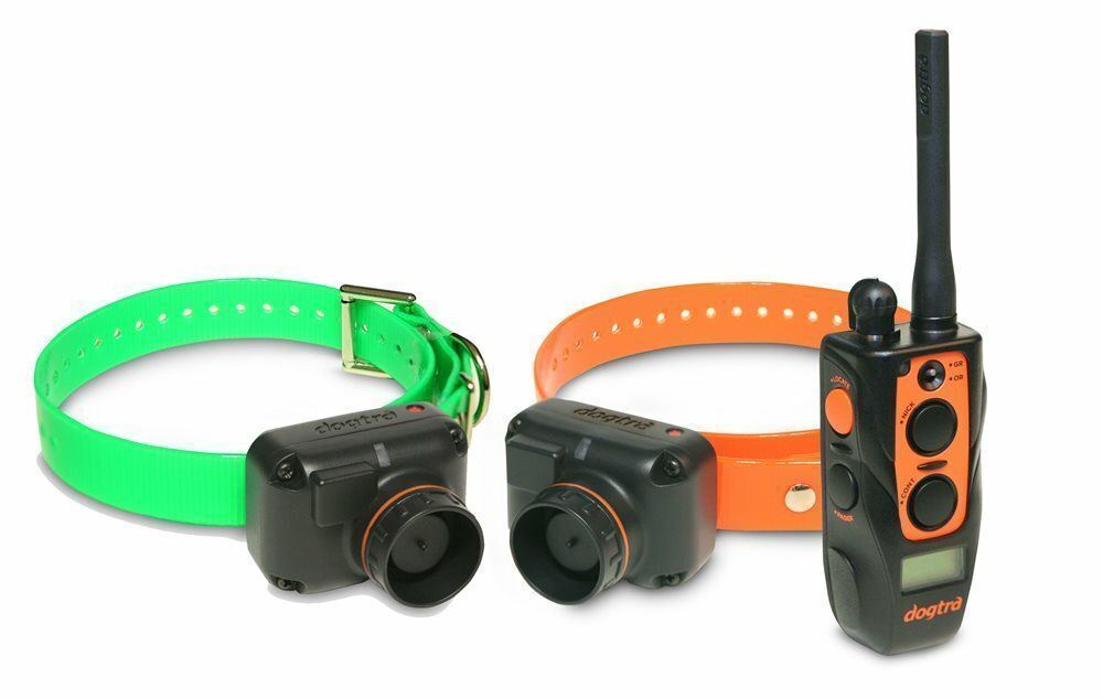 DOGTRA TRAIN AND BEEP TWO DOG OBEDIENCE/TRAINING COLLARS  (2702T&B)