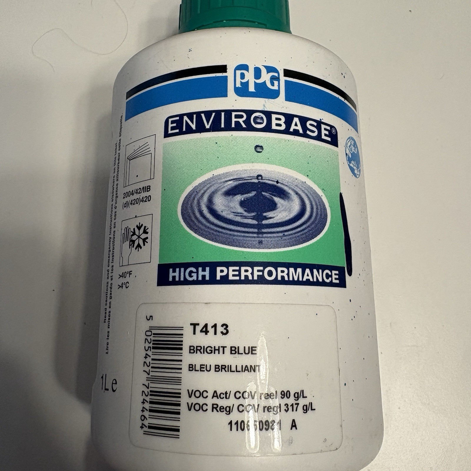 T413 PPG Toner Envirobase High Performance Liter 1 Liter Bright Blue
