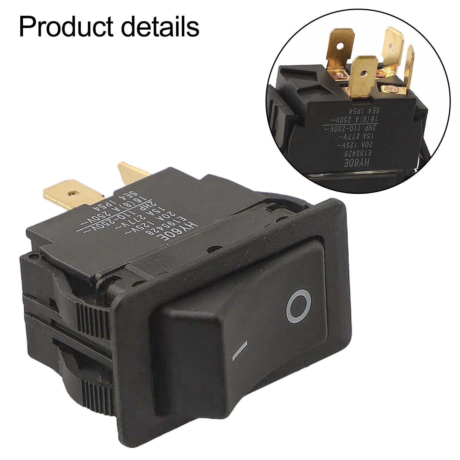Various Conditions Industrial Rocker Switch 2HP Rocker Switch