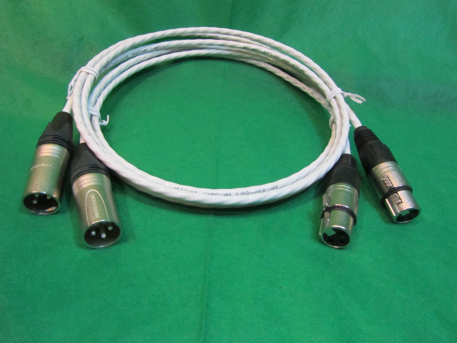 3 FT SILVER PLATED MIL-SPEC MIC BALANCED XLR INTERCONNECT FOR KRELL AMPLIFIERS.