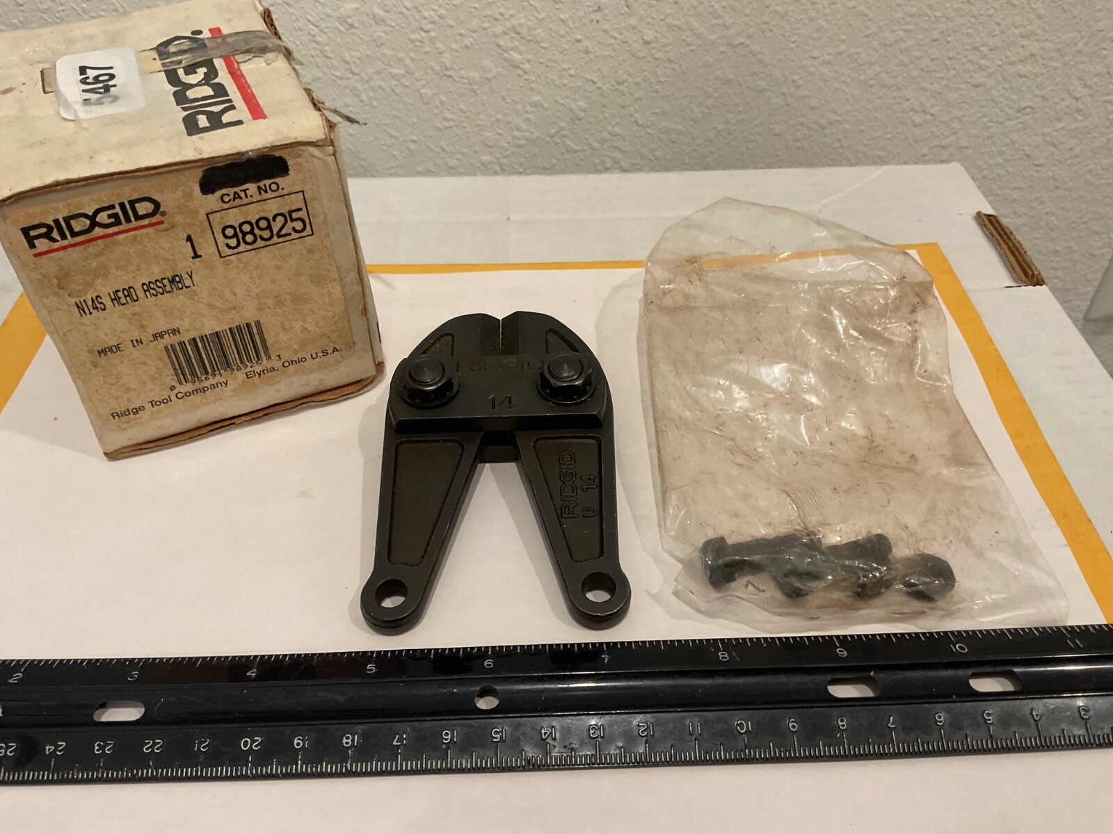 New Ridgid U 14 Bolt Cutter Head Assembly, 98925
