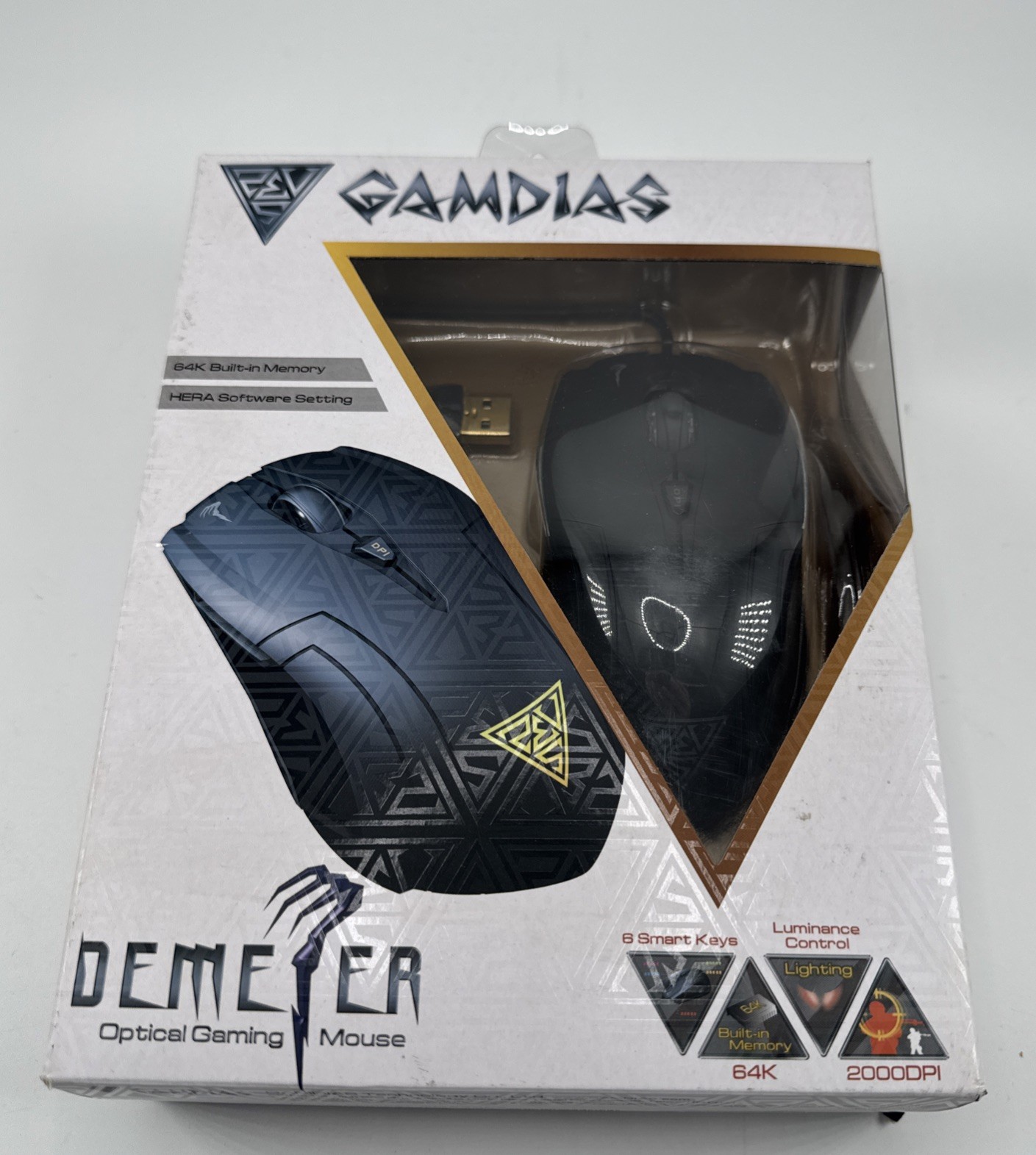 Gamdias Demeter Optical Professional Gaming Mouse GMS5000 Brand New Sealed Box