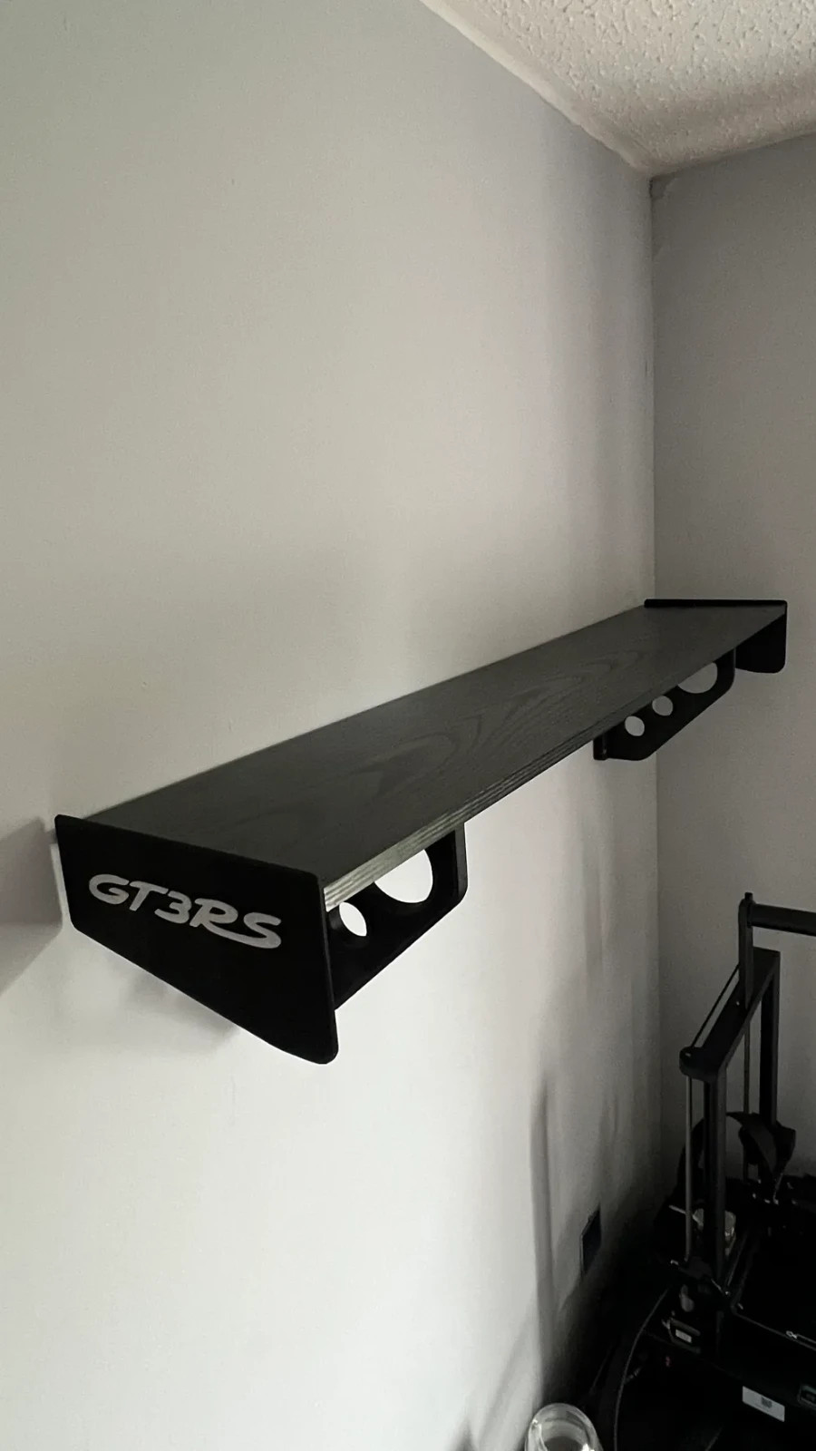 Porsche GT3 RS Spoiler Floating Wall Shelf