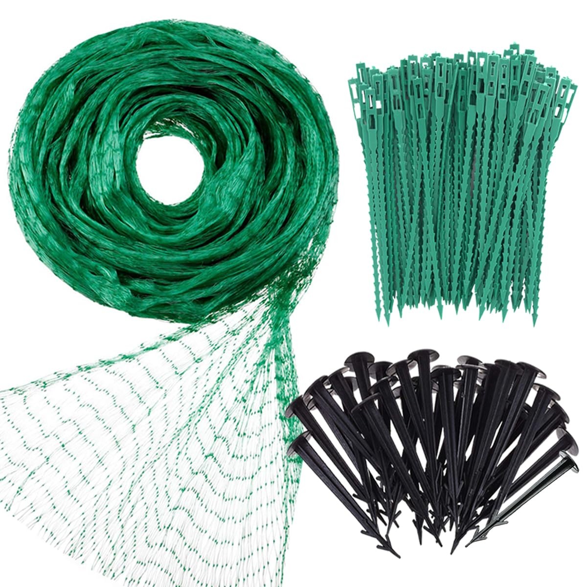 Bird Netting for Garden, 13Ft x 33Ft Green 4m x 10 m / 13ft x 33 ft,