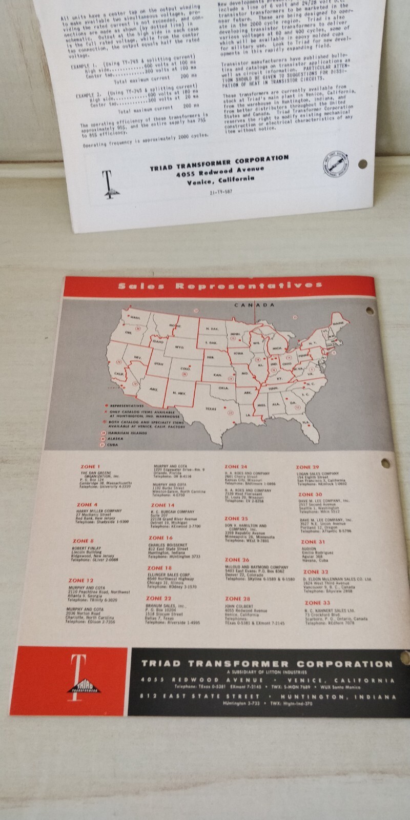 1958 Triad - Catalog - Transformers + More + Tv Components