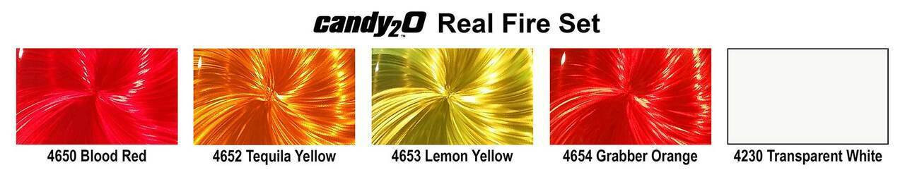 Createx candy2o colors Real Fire Set 4oz