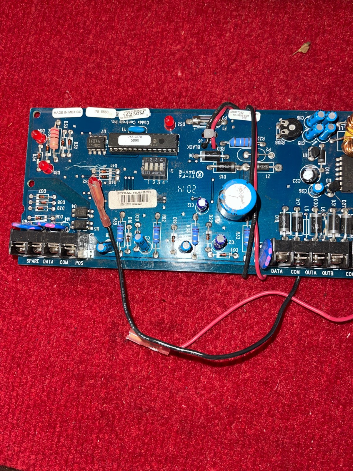 GE INTERLOGIX CADDX NX-320E POWER SUPPLY MODULE