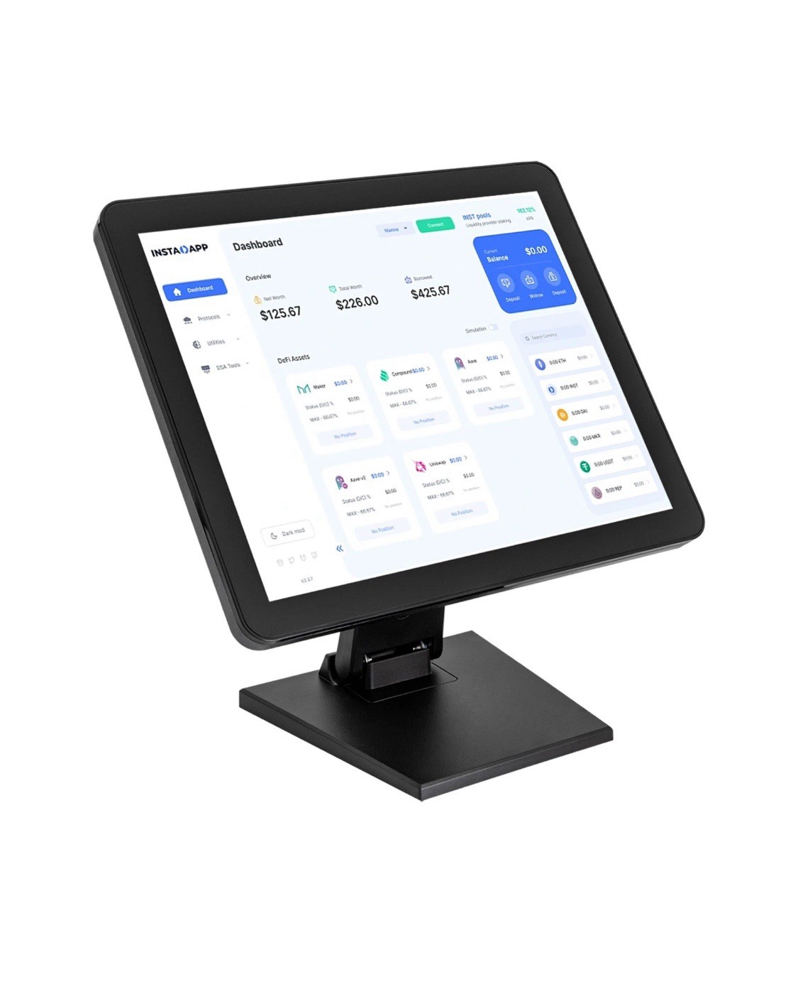 17 Inch Monitor Screen Business Restaurant Retail Cash Register System Display