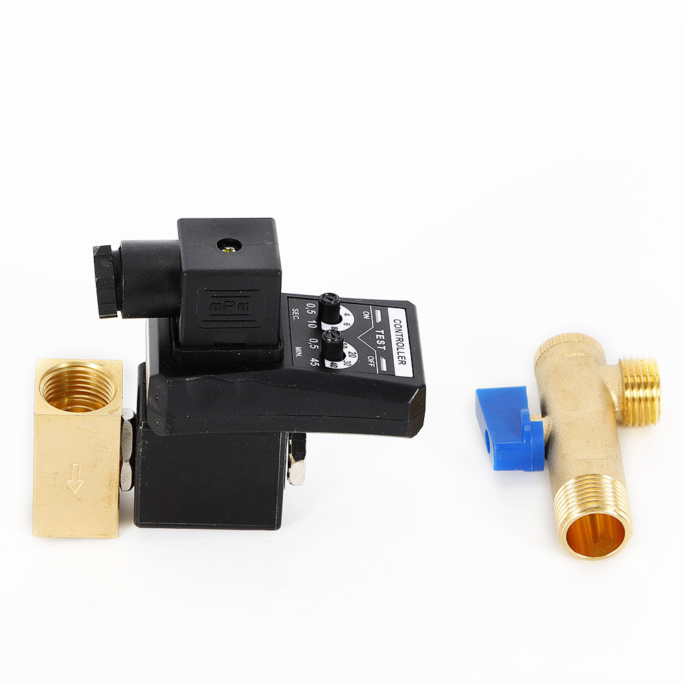Compressor Automatic Electronic Timed Air Tank Timing Water Drain Valve Timer US