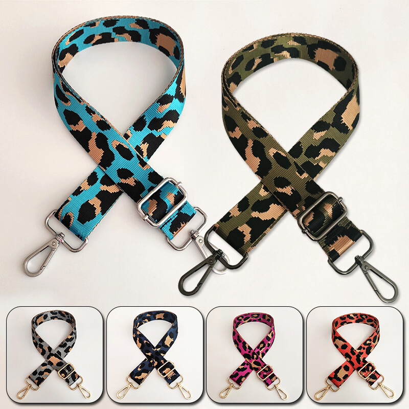 1PC Adjustable Strap Leopard Print Wide Belt Replacement for Shoulder Bag