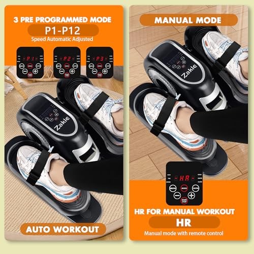 Under Desk Elliptical Machine - Electric Elliptical Training Machine w/Remote