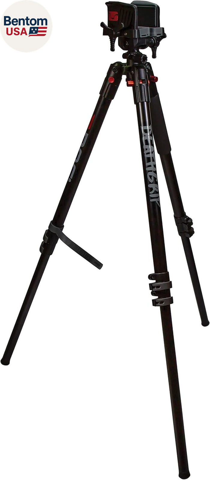 Deathgrip Aluminum Tripod with Durable Frame, Lightweight, Stable Design, Bubble
