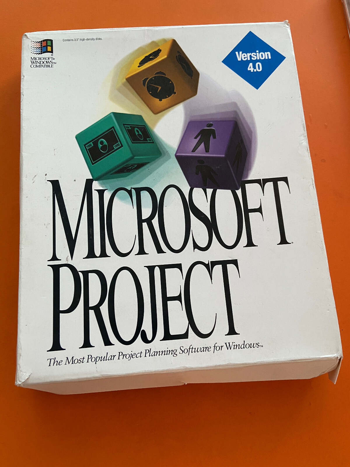 Microsoft Project Version 4.0 For Windows Open Box