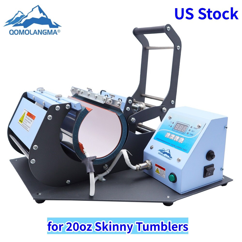 20oz Mug Heat Press Machine Skinny Tumblers Sublimation Glass Cans Mugs US Stock