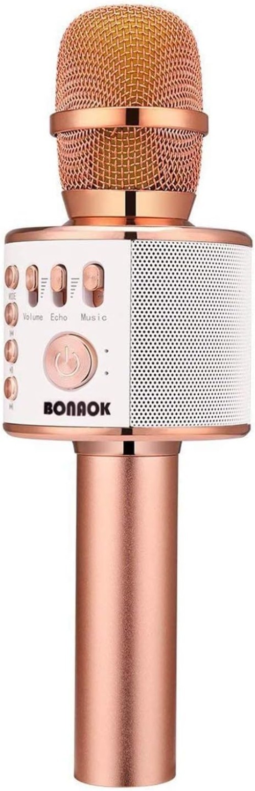 Portable Handheld Karaoke Mic with Bluetooth & Echo Mode - Perfect for All Ages