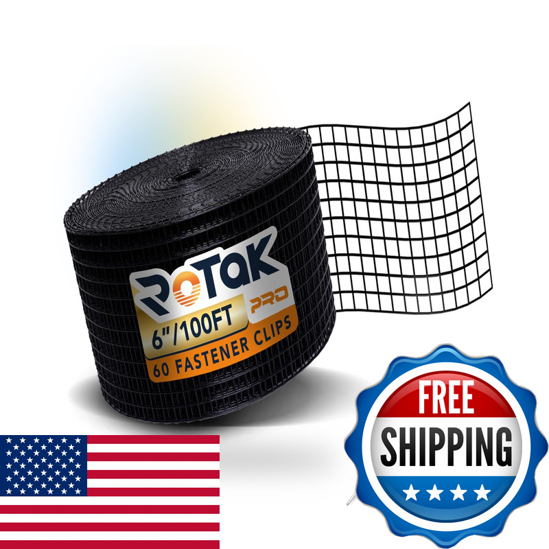 Rotak Critter Guard Pro - 6In X 100Ft Solar Panel Bird Prevention Roll Kit 60