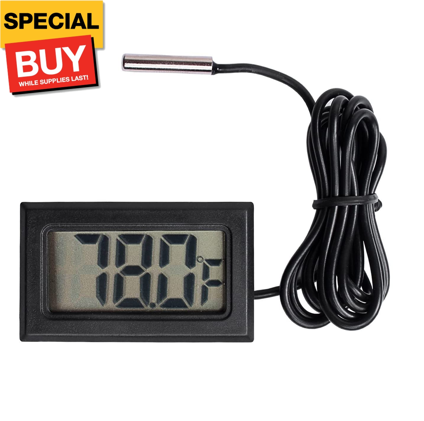 5Pcs Digital LCD Thermometer Temperature Digital LCD Fridge Thermometer Water Te