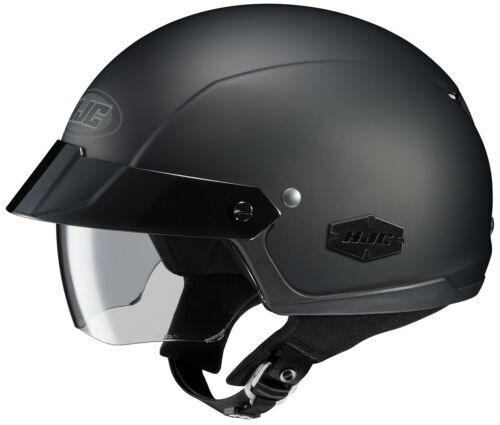 HJC IS-Cruiser Motorcycle Sunscreen Half Helmet Matte Black XS SM MD LG XL 2X BK