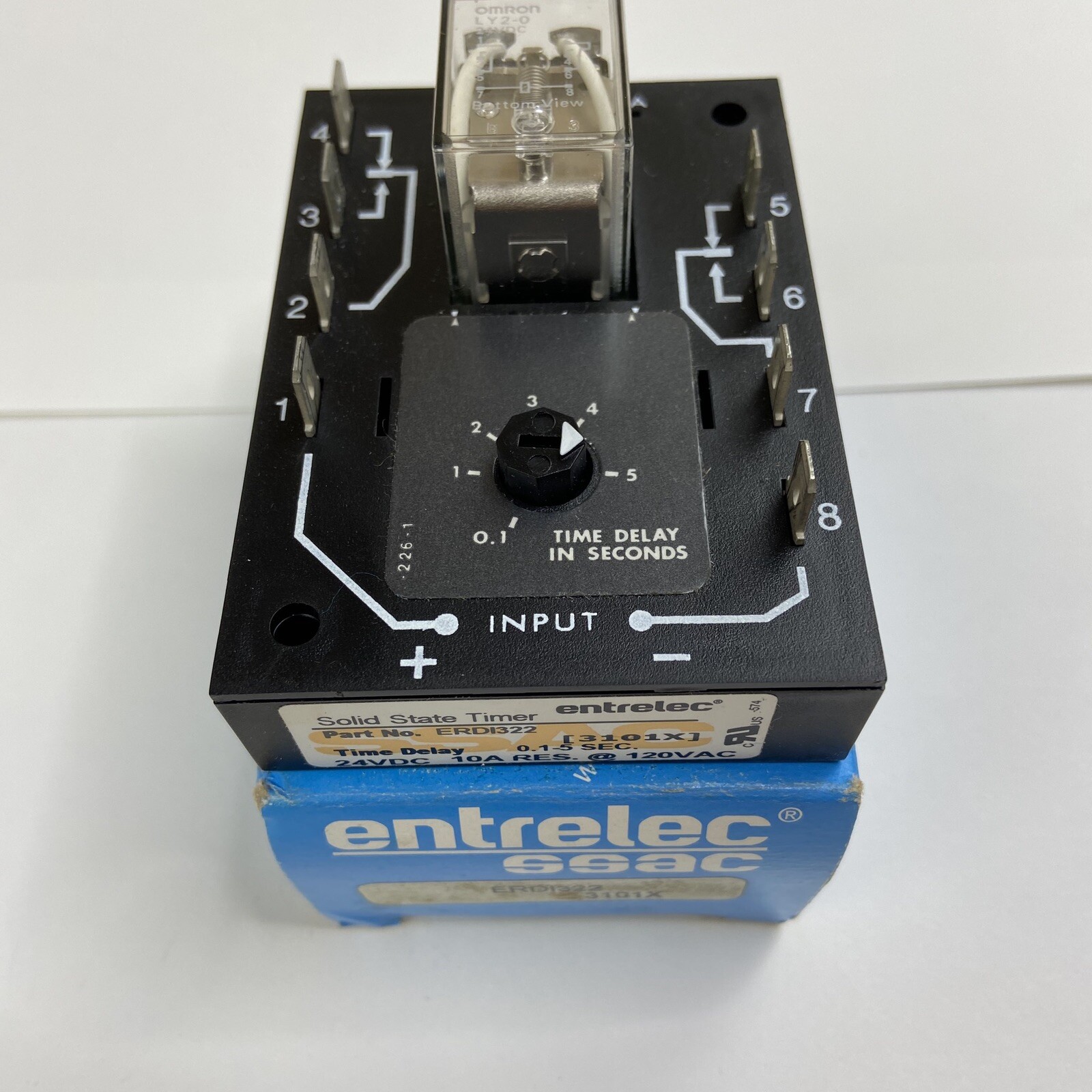 entrelec SSAC Solid State Timer ERD1322 Time Delay / 3101x / 24vdc 10a RES.  120