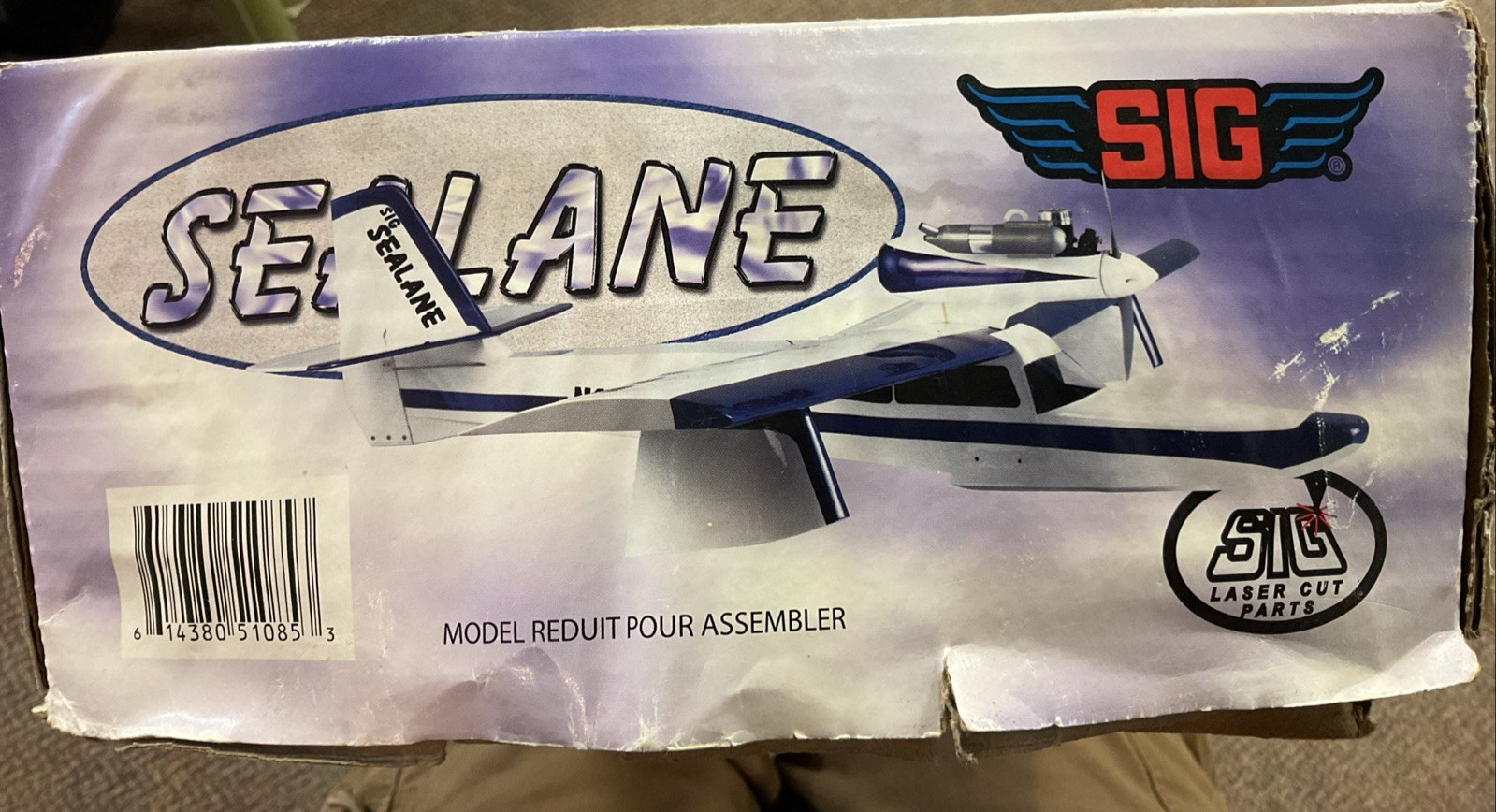 SIG Sealane Vintage Rare R/C Float Seaplane Balsa Airplane Kit