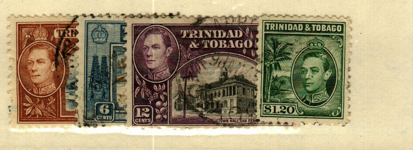 Trinidad & Tobago #51,55,57,60 used