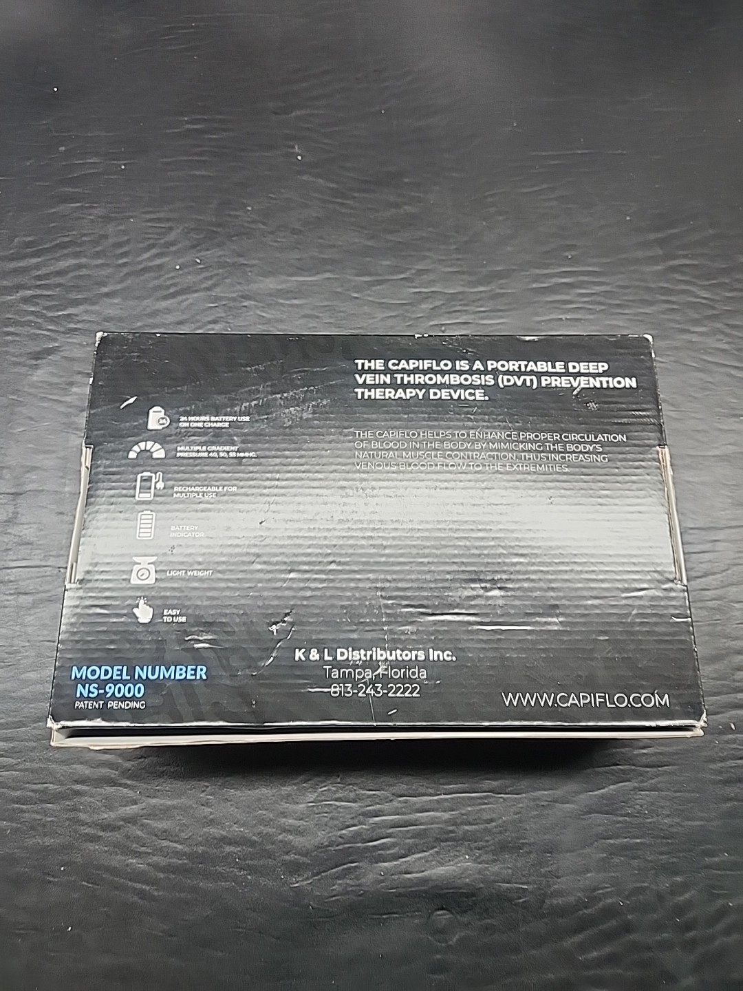 Capiflo DVT Sequential Compression Device. Model NS-9000. Brand New