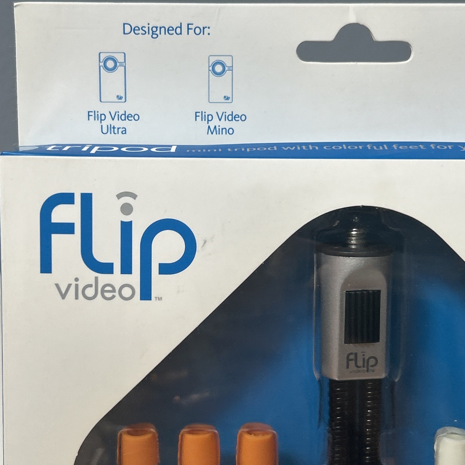 Flip Video Mini Tripod with Interchangeable Feet Pure Digital Tech