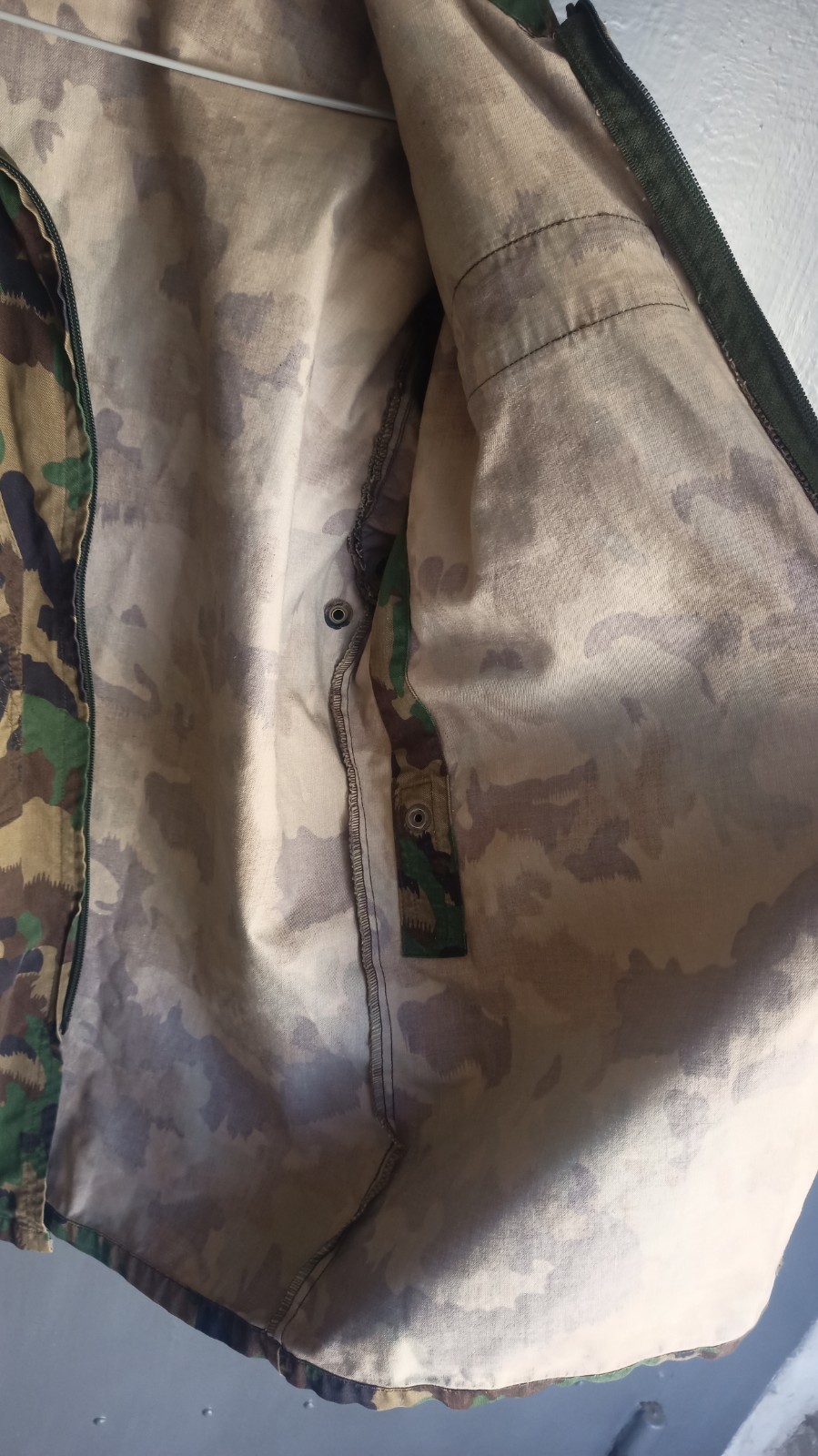 Army camouflage jacket. Combat soldier jacket Taz 90