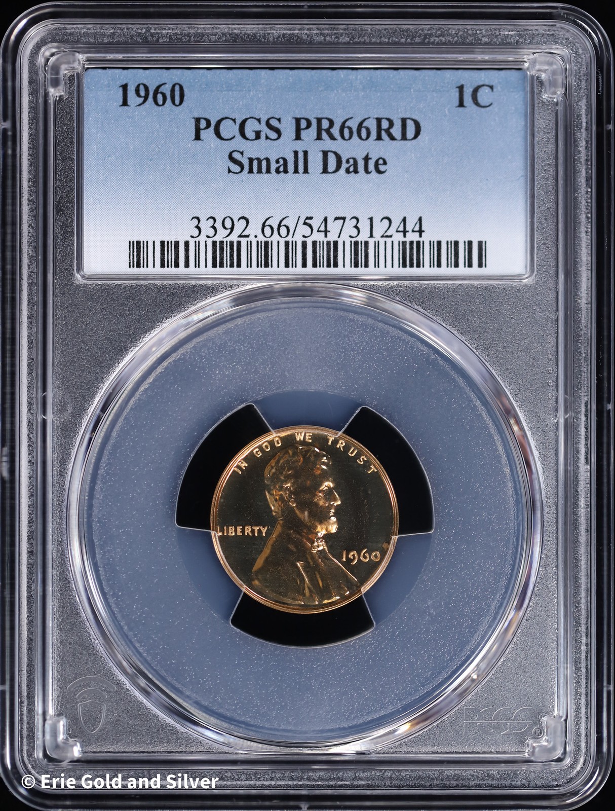 1960 1C Proof Lincoln Memorial Cent PCGS PR 66 RD | Small Date