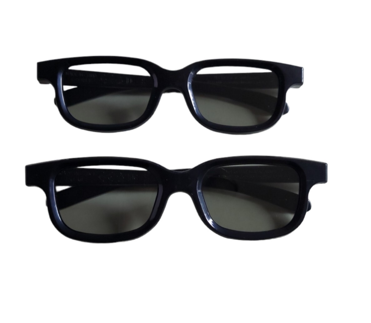Lot Of 2 Real D 3D Black Glasses Movie DVD Video Game Or Theatre