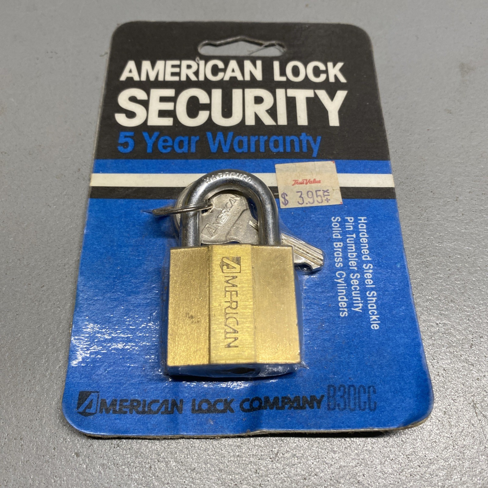 American Lock USA Series B30CC Hardened With Keys Solid Body Lock Padlock 🔒🔒