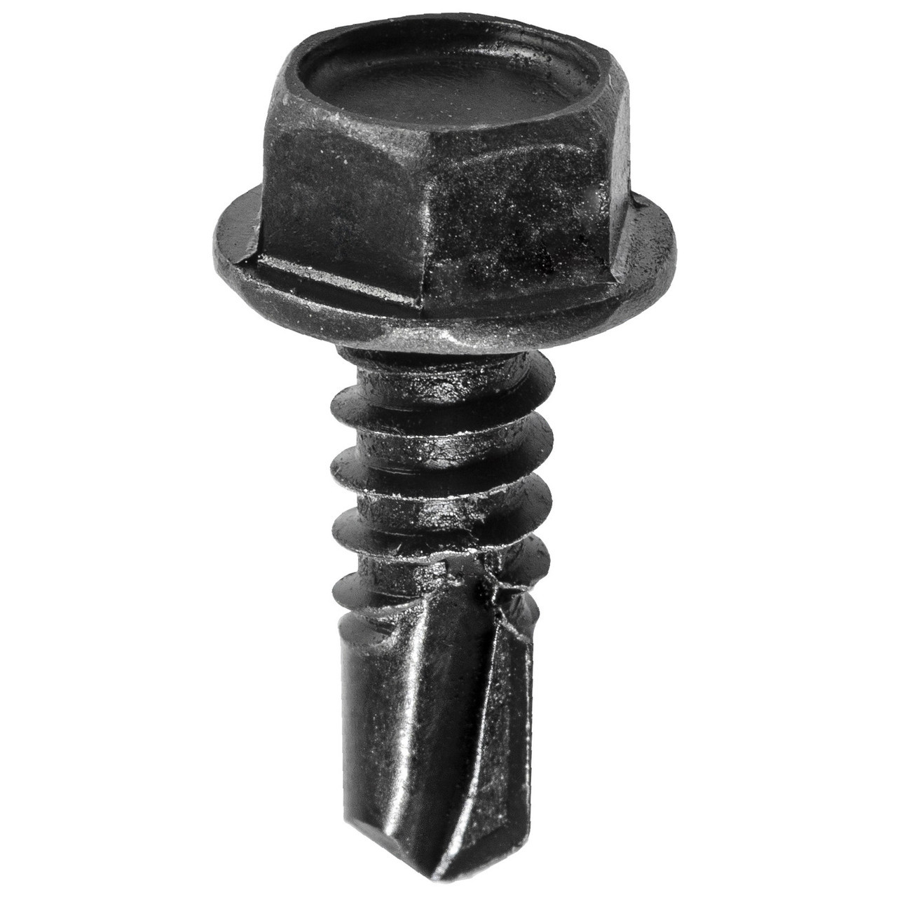 Auveco 24130, Hex Wshr Hd T.S. W/ Tek Point #14 X 3/4 - Black, Pack Size: 50