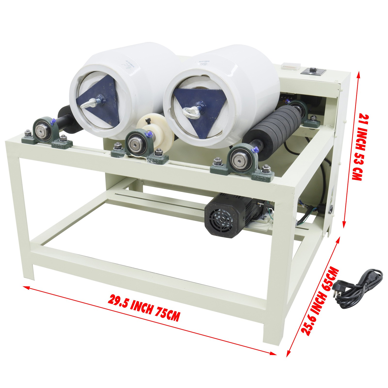 2x5L Ceramic Jar Ball Mill 220V Lab Horizontal Ceramic Ball Mill Machine