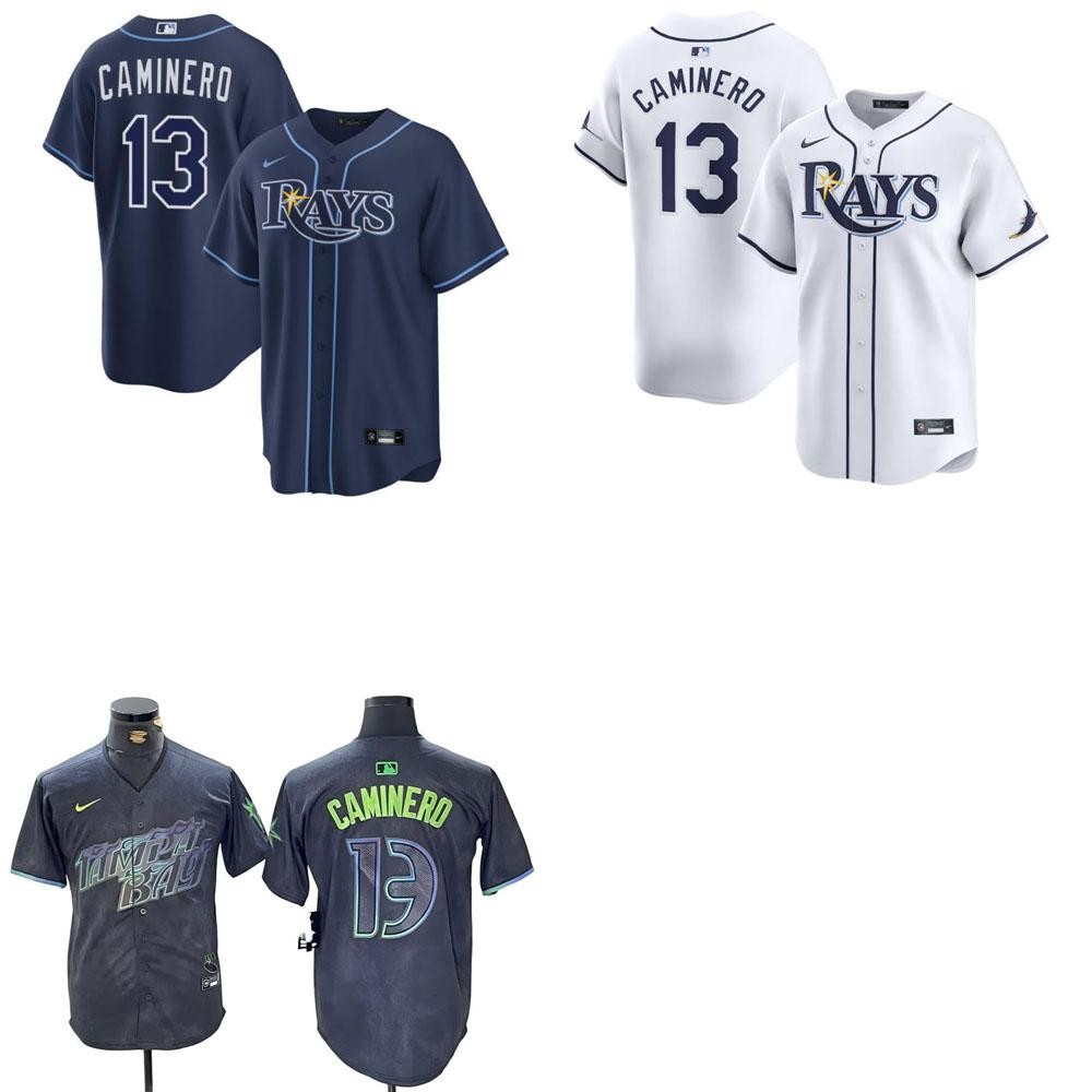 Junior Caminero Rays Men stitched Jersey