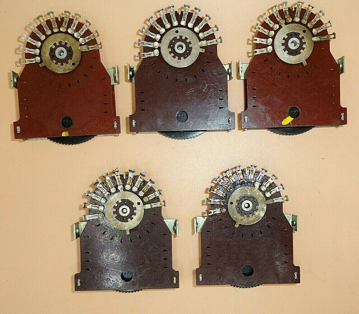 ROTARY SELECTOR SWITCH 10 POSITION NOS (LOT OF 5)