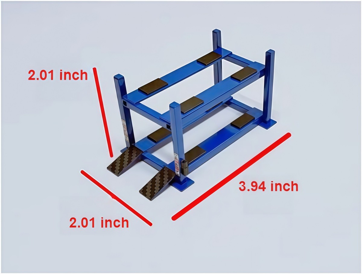 Diorama 1/64 Garage Lifter Model Repair Workshop Parking Rack Accessory Tool US