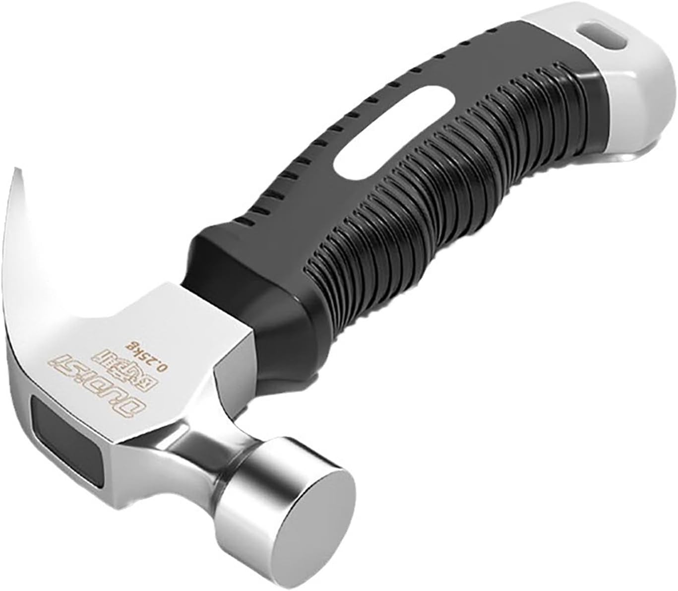10.58 Oz Small Claw Hammer, Forged Steel Stubby Tack Hammer with Shock-absorbing