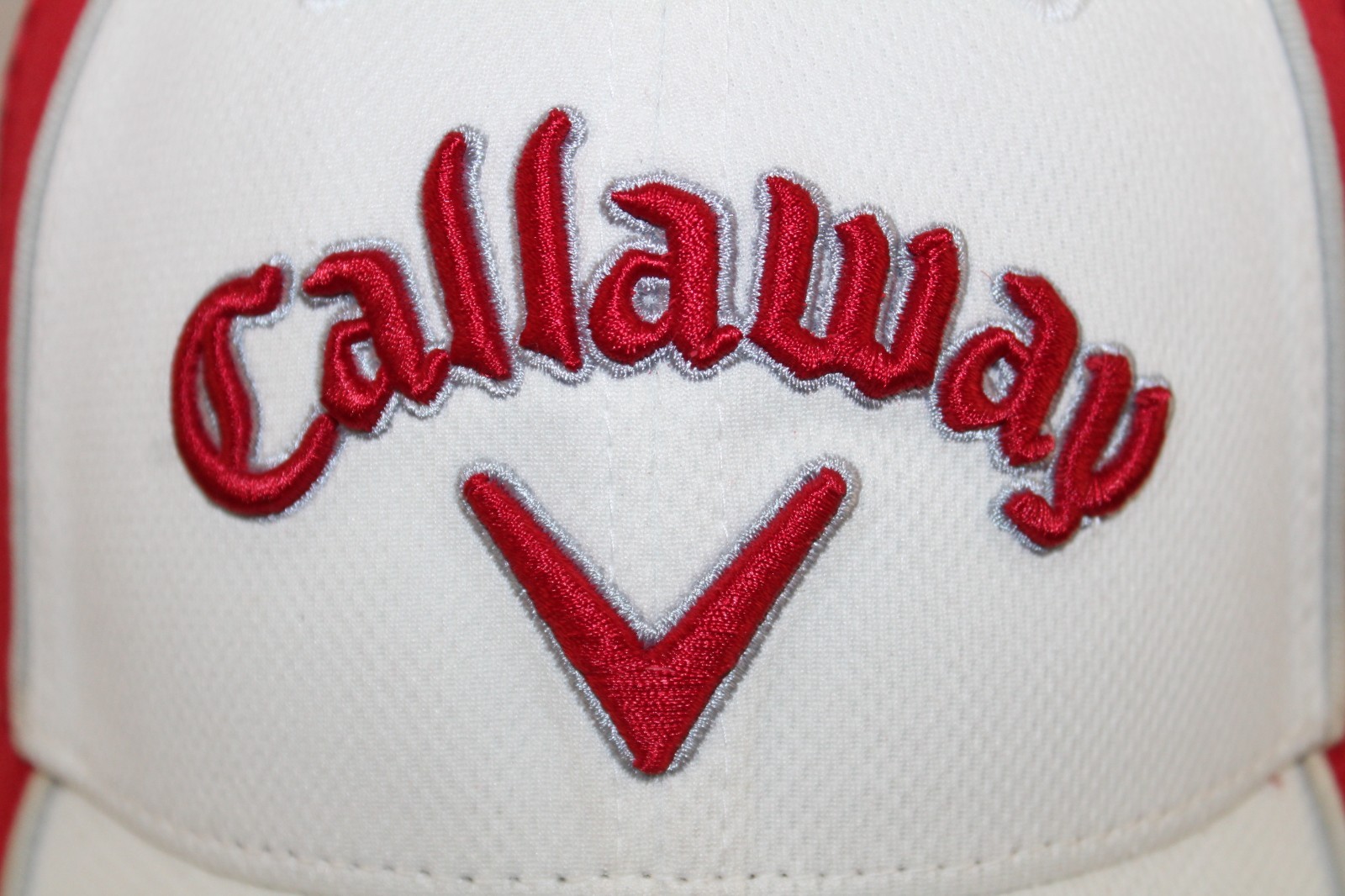 Callaway Adult One Size Adjustable Strap Red White Golf Hat