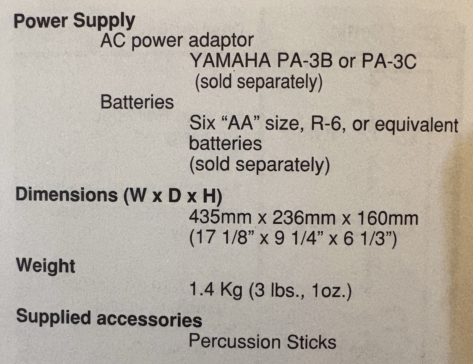 Yamaha DD-20C Digital Percussion Drum Set NEW (other) Open Box See Description