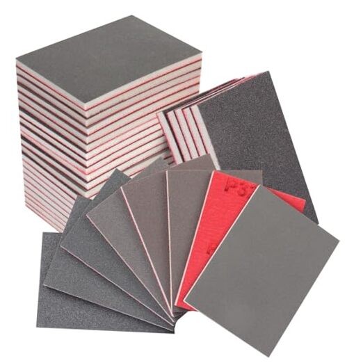 32 Pcs 3 x 4 Inch Sanding Sponge Set, 180-3000 Grit 32pcs Mix Grit Aluminum
